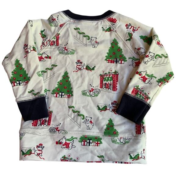 THE BEAUFORT BONNET COMPANY CASSIDY CREWNECK‎ CLASSIC CHRISTMAS/NAVY - Picture 3 of 3